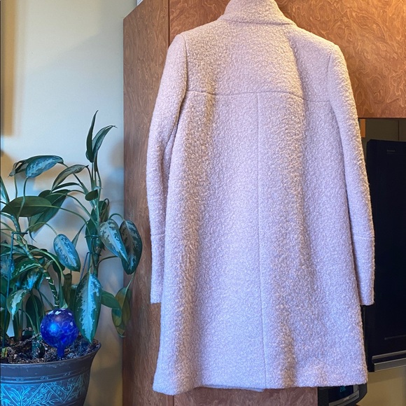 Zara Boucle Cream Double-Breasted Coat - Picture 2 of 11